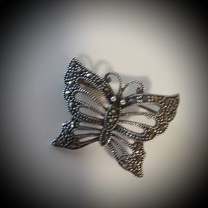 Sterling Marcasite Butterfly